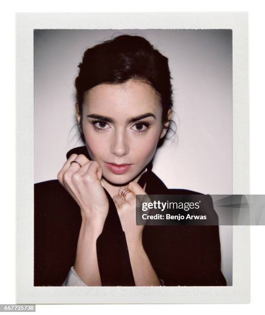 Actress Lily Collins is photographed for The Wrap on December 15, 2016 in Los Angeles, California.