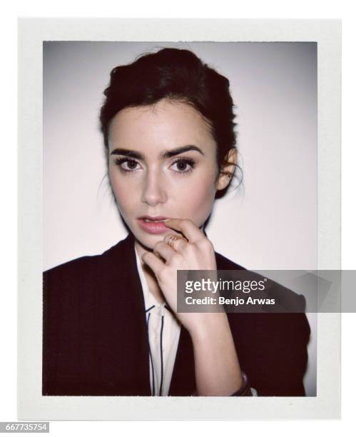 Actress Lily Collins is photographed for The Wrap on December 15, 2016 in Los Angeles, California.