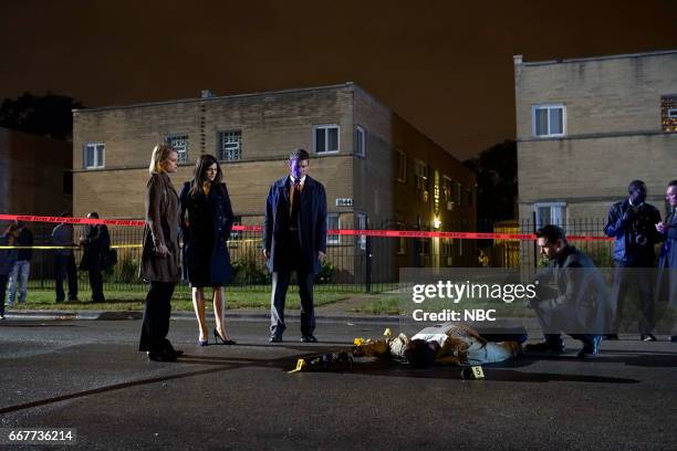 Drill" Episode 102 -- Pictured: Joelle Carter as Laura Nagel, Monica Barbaro as Anna Valdez, Philip Winchester as Peter Stone, Jon Seda as Antonio...