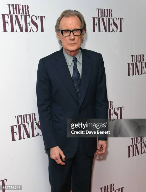 Bill Nighy attends a special screening of "Their Finest" at the BFI Southbank on April 12, 2017 in London, England.