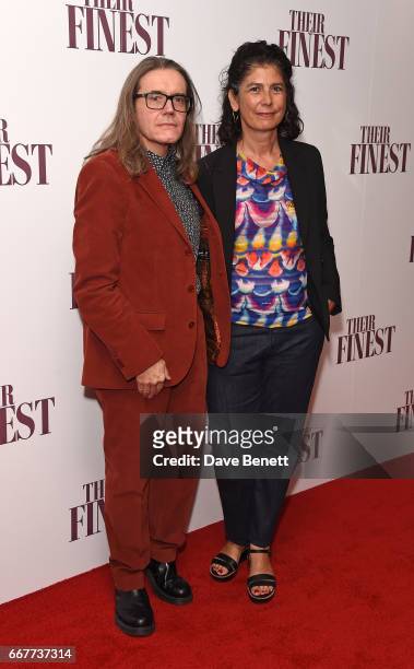 Stephen Woolley and Amanda Posey attend a special screening of "Their Finest" at the BFI Southbank on April 12, 2017 in London, England.