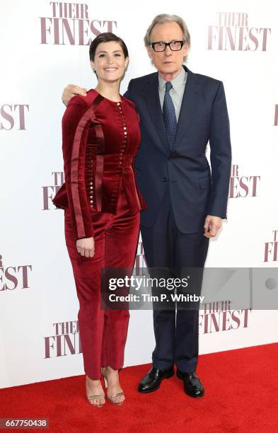 Gemma Arterton and Bill Nighy attend a special presentation screening of "Their Finest" at BFI Southbank on April 12, 2017 in London, United Kingdom.