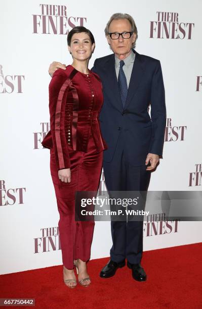 Gemma Arterton and Bill Nighy attend a special presentation screening of "Their Finest" at BFI Southbank on April 12, 2017 in London, United Kingdom.