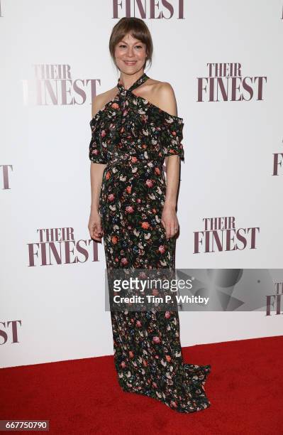 Helen McCrory attends a special presentation screening of "Their Finest" at BFI Southbank on April 12, 2017 in London, United Kingdom.