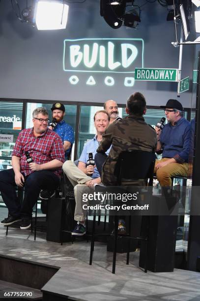 Henry Zebrowski, Casper Kelly, Matt Servitto, Dave Willis and Dana Snyder attend Build Series to discuss the series "Your Pretty Face is Going to...