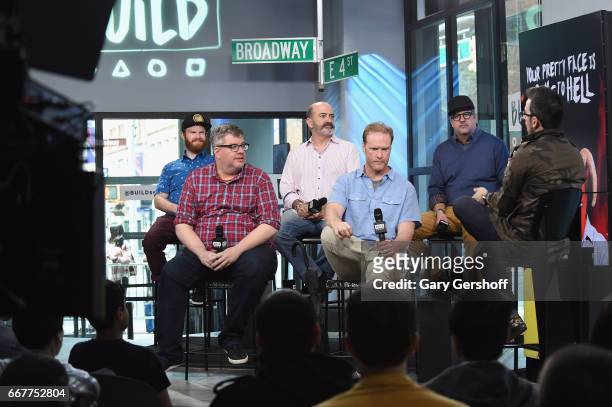 Henry Zebrowski, Casper Kelly, Matt Servitto, Dave Willis and Dana Snyder attends Build Series to discuss the series "Your Pretty Face is Going to...