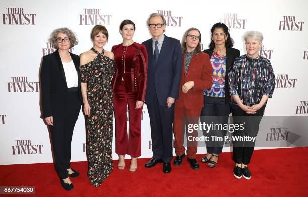 Gaby Chiappe, Helen McCrory, Gemma Arterton, Bill Nighy, producers Stephen Woolley, Amanda Posey and author Lissa Evans attend a special presentation...