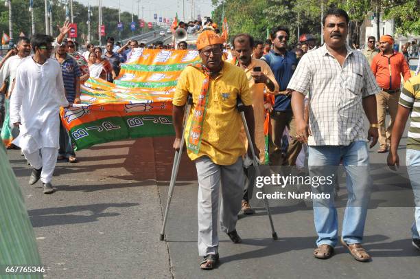 West Bengal Bharatiya Janta Party President Dilip Ghosh leadership a protest rally anti Trinamool Congress Government and Dimand immidetly arrest to...