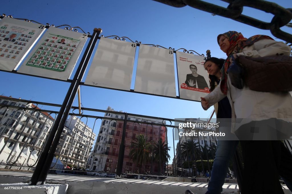 Campaign election posters in Algeria