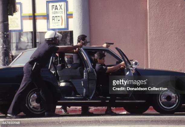 Police and rioters clash on Vermont Ave. In widespread riots that erupted after the acquittal of 4 LAPD officers in the videotaped arrest and beating...