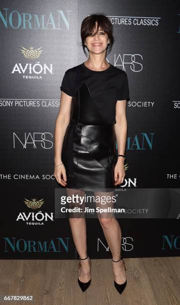 Actress Charlotte Gainsbourg attends the screening of Sony Pictures Classics' "Norman" hosted by The Cinema Society with NARS & AVION at the Whitby...
