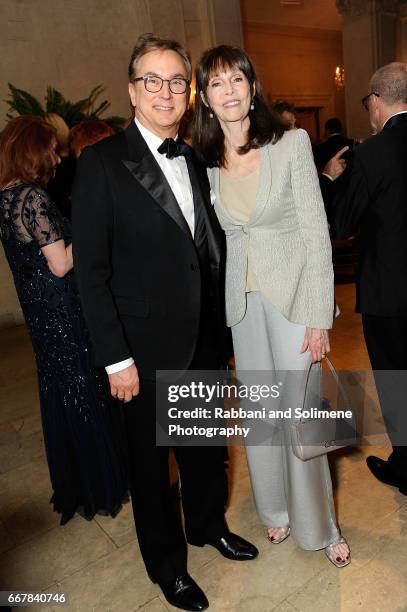 Barbara Feldon and guest attends the Orchestra Of St. Luke's 2017 Gift Of Music Gala at The Plaza Hotel on April 12, 2017 in New York City.