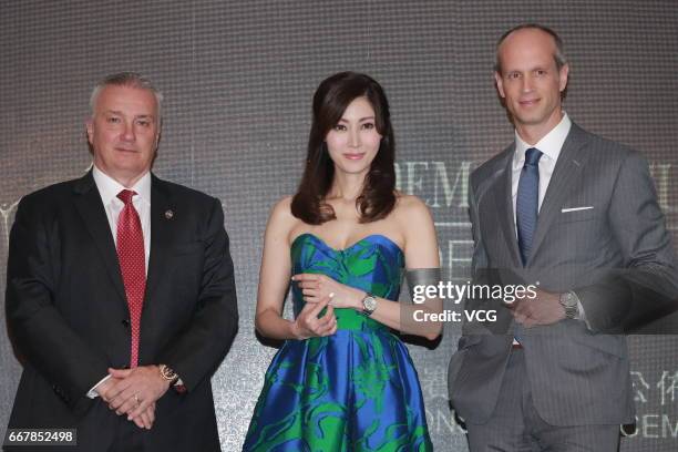 Actress Michele Monique Reis attends the press conference of Audemars Piguet Qeii Cup on April 12, 2017 in Hong Kong, China.