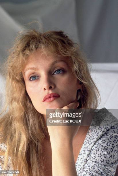 French actress, singer, and director Arielle Dombasle during the Cannes Film Festival.