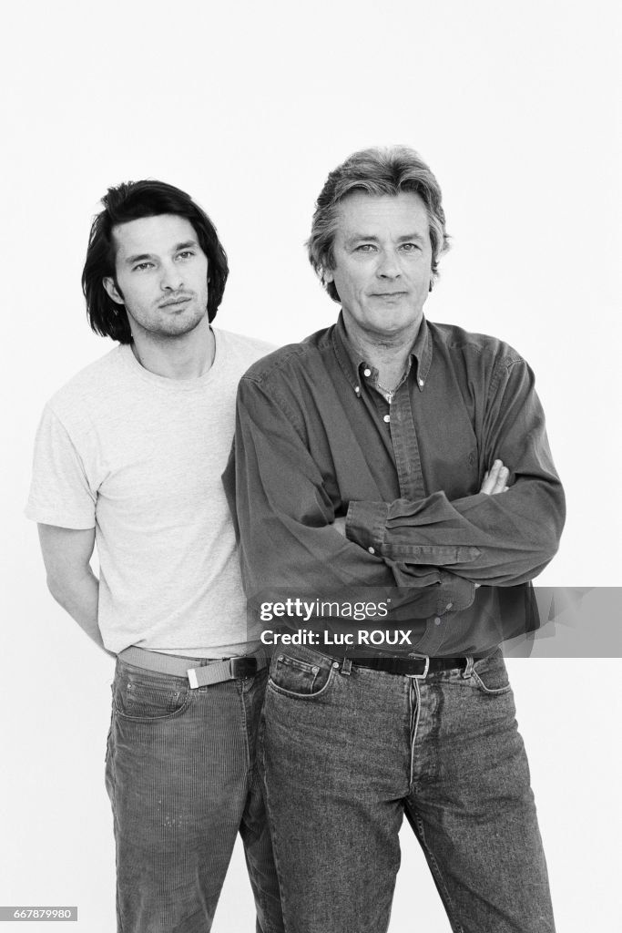 Olivier Martinez and Alain Delon