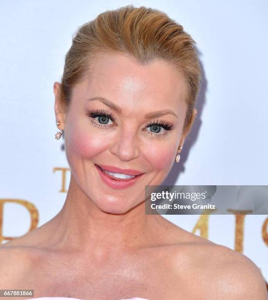 Charlotte Ross arrives at the Premiere Of Open Road Films' "The Promise" at TCL Chinese Theatre on April 12, 2017 in Hollywood, California.