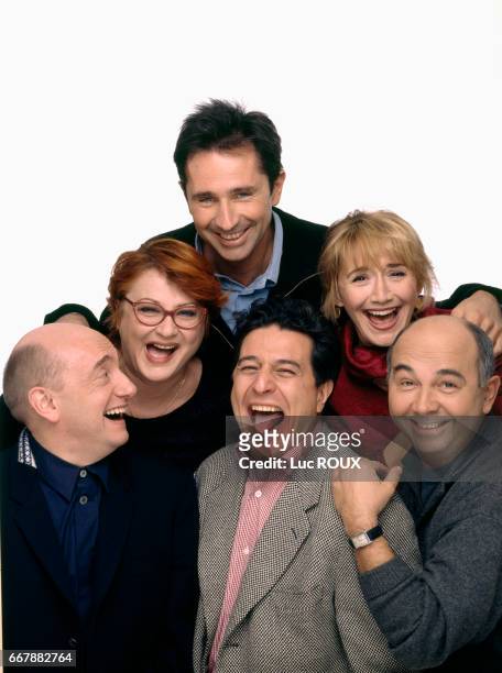 French actors Michel Blanc, Christian Clavier, Gerard Jugnot, Josiane Balasko, Marie-Anne Chazel, and Thierry Lhermitte are the original actors of...
