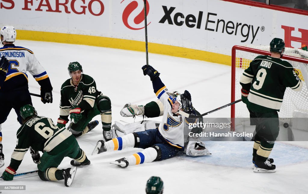 St Louis Blues v Minnesota Wild - Game One