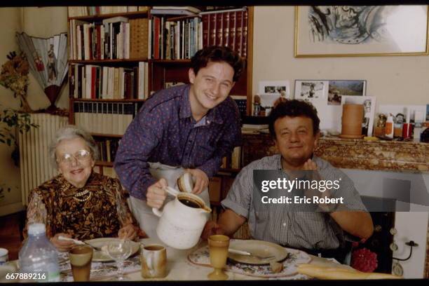 THE DIRECTOR MARCEL MARECHAL AT HOME