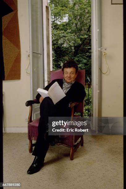 THE DIRECTOR MARCEL MARECHAL AT HOME