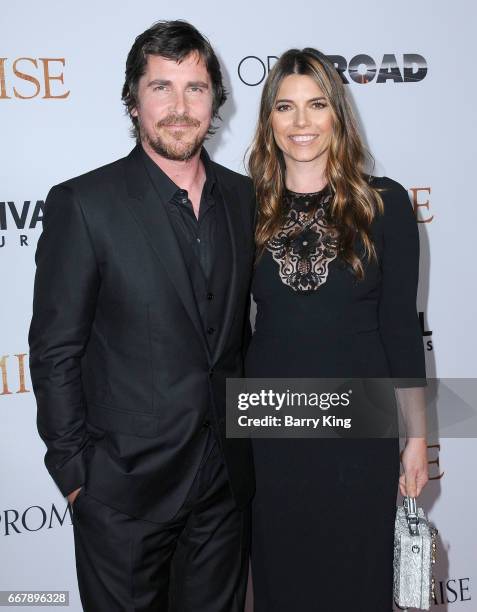 Actor Christian Bale and Sibi Blazic attend premiere of Open Roads Films' 'The Promise' at TCL Chinese Theatre on April 12, 2017 in Hollywood,...