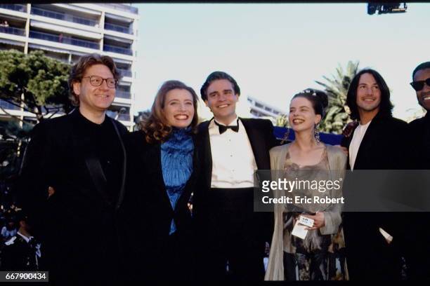 Kenneth Branagh, Emma Thompson, Robert Sean Leonard, Kate Beckinsale, Keanu Reeves, and Denzel Washington at 46TH CANNES FESTIVAL