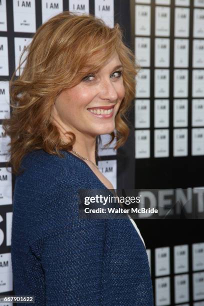 Kate Jennings Grant attends the opening night of 'In & Of Itself' at the Daryl Roth Theatre on April 12, 2017 in New York City.