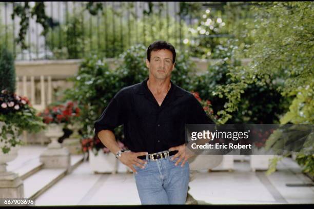 S. STALLONE PROMOTING 'CLIFFHANGER'