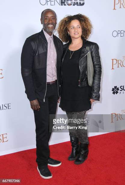 Actor Don Cheadle and Bridgid Coulter attend premiere of Open Roads Films' 'The Promise' at TCL Chinese Theatre on April 12, 2017 in Hollywood,...