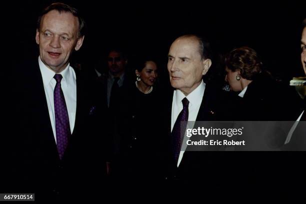 François Mitterrand et Jean Chretien.