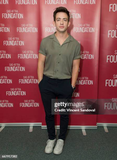 Actor Kevin McHale attends SAG-AFTRA Foundation's Conversations with "When We Rise" at SAG-AFTRA Foundation Screening Room on April 12, 2017 in Los...