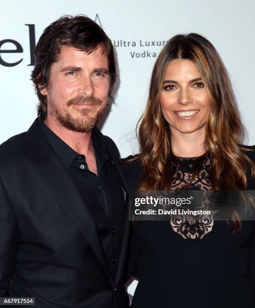 Actor Christian Bale and wife Sibi Blazic attend the premiere of Open Road Films' "The Promise" at TCL Chinese Theatre on April 12, 2017 in...