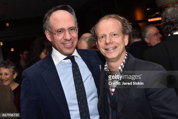 Andrew Saffir and Bruce Cohen attend The Cinema Society with NARS & AVION host the after party for Sony Pictures Classics' "Norman" at The Skylark on...