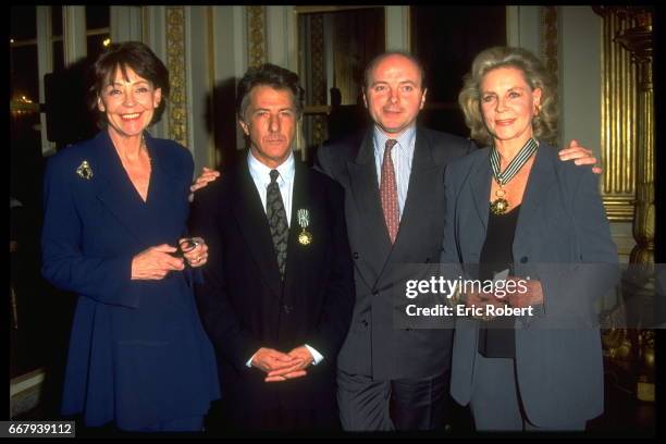 J.TOUBON DECORATES LAUREN BACALL & DUSTIN HOFFMAN