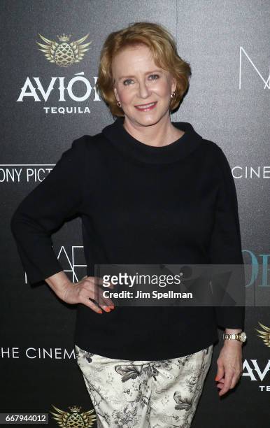 Actress Eve Plumb attends the screening of Sony Pictures Classics' "Norman" hosted by The Cinema Society with NARS & AVION at the Whitby Hotel on...