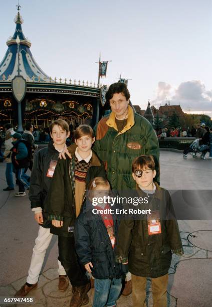 Patrick de Carolis takes his family to Disneyland Paris during the Christmas season.