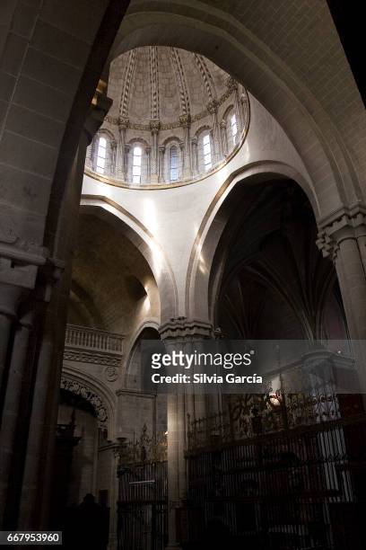 catedral del salvador, zamora - columna stock pictures, royalty-free photos & images