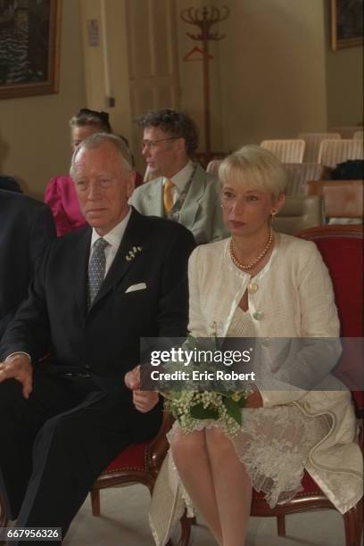 MARRIAGE OF MAX VON SYDOW AND CATHERINE BRELET