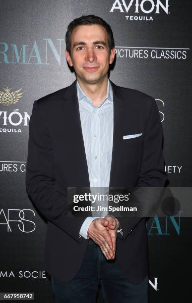 Andrew Ross Sorkin attends the screening of Sony Pictures Classics' "Norman" hosted by The Cinema Society with NARS & AVION at the Whitby Hotel on...