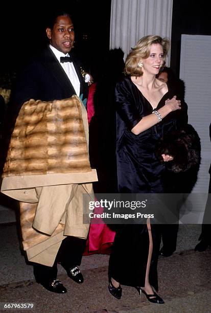 Andre Leon Talley attends the Annual Costume Institute Exhibition Gala at the Metropolitan Museum of Art circa 1989 in New York City.