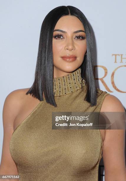 Kim Kardashian arrives at the Los Angeles Premiere "The Promise" at TCL Chinese Theatre on April 12, 2017 in Hollywood, California.