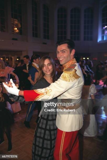 Sophie Duez dances with a prince.