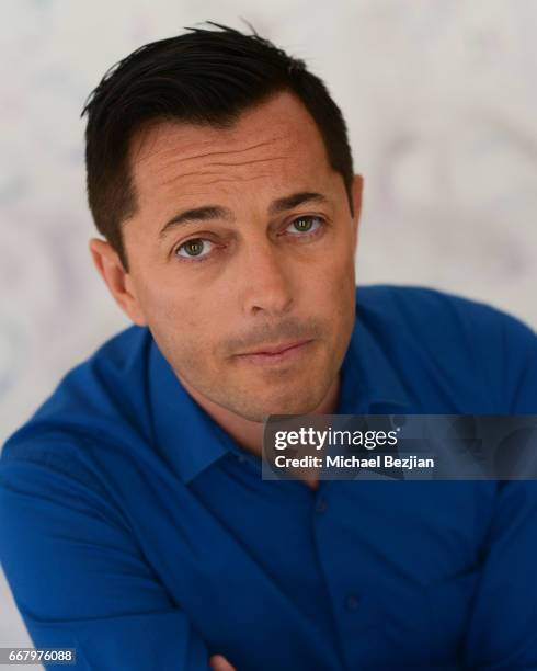 David Jimenez poses for portrait at The Artists Project on April 12, 2017 in Los Angeles, California.