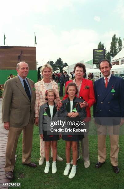 Michel de Bourbon, Helen of Yugoslavia, Maria-Pia of Savoie, Thierry, Anastasia & Milena Gaubert.