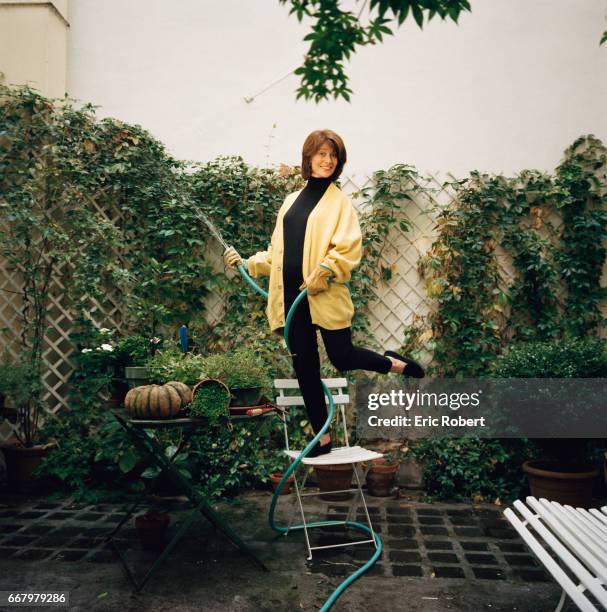 French Actress Claire Nadeau at Home