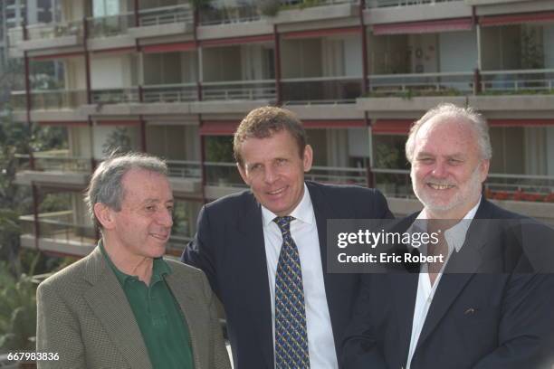 Pierre Bouteiller, Patrick Poivre d'Arvor and Christian Brincourt.