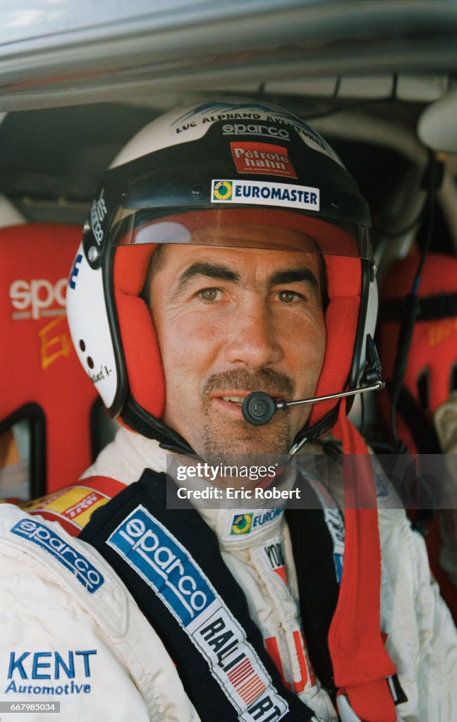 Skier Luc Alphan Competing in Optic 2000 Rally