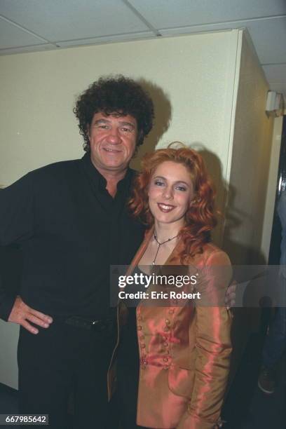 The singers from Quebec Robert Charlebois and Isabelle Boulay.