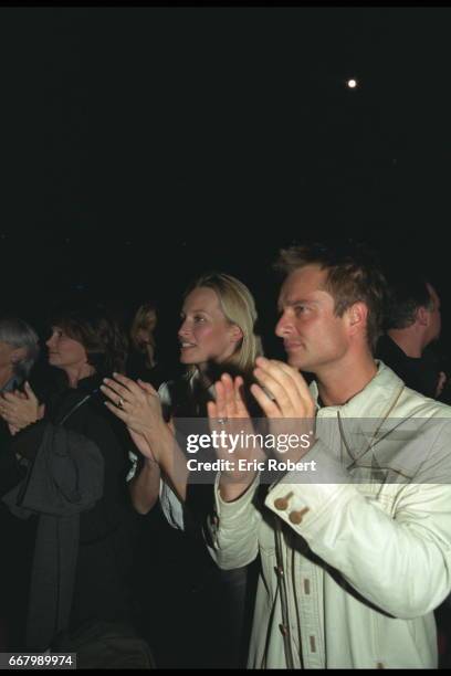 Estelle and David Hallyday.