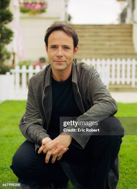 French novelist Marc Levy poses in Deauville, France. An architect turned writer, Levy recently sold the rights to his best-seller Et si c'etait vrai...